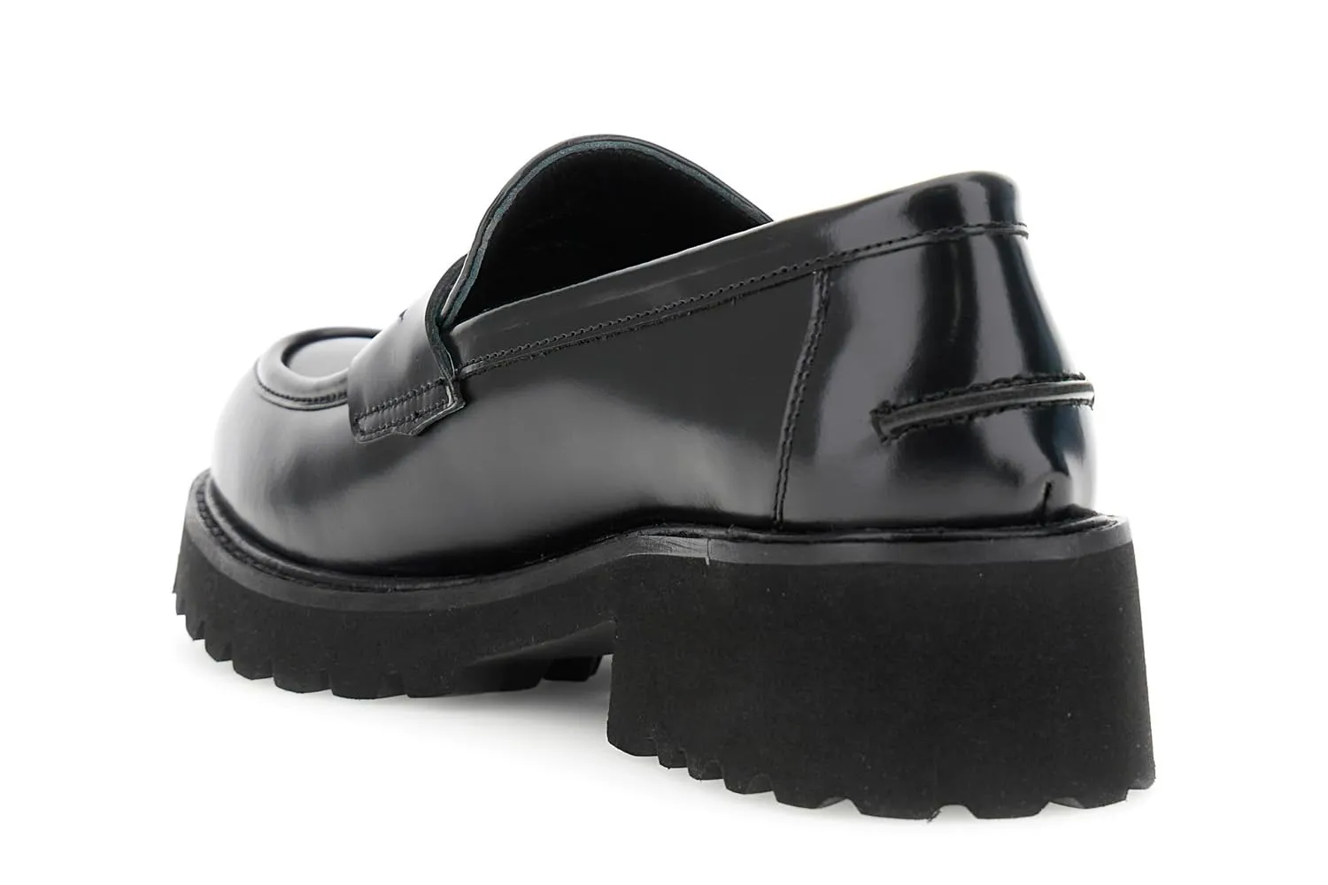 CafèNoir Mocassini Pelle Abrasivata Donna suola chunky