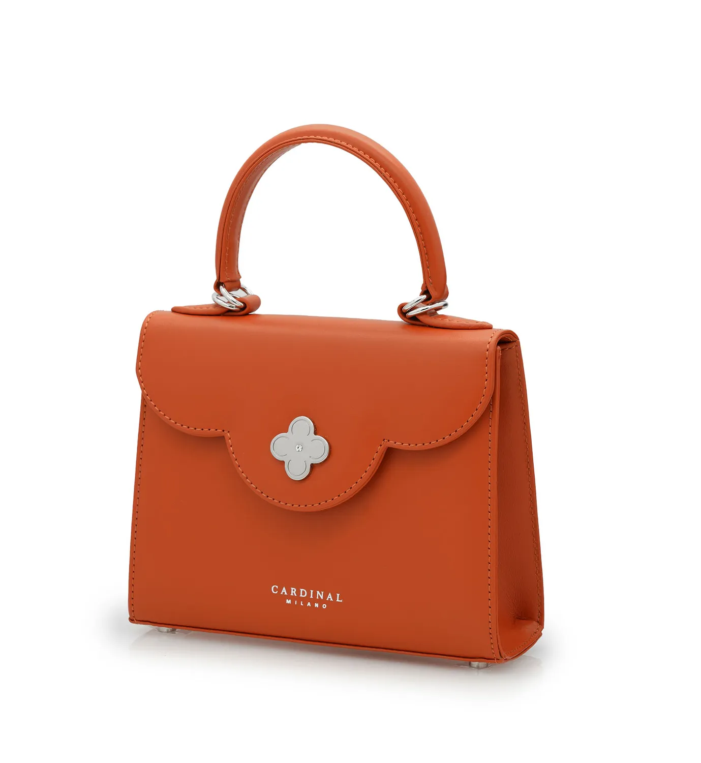 Cardinal Milano First Lady Small borsa pelle arancio