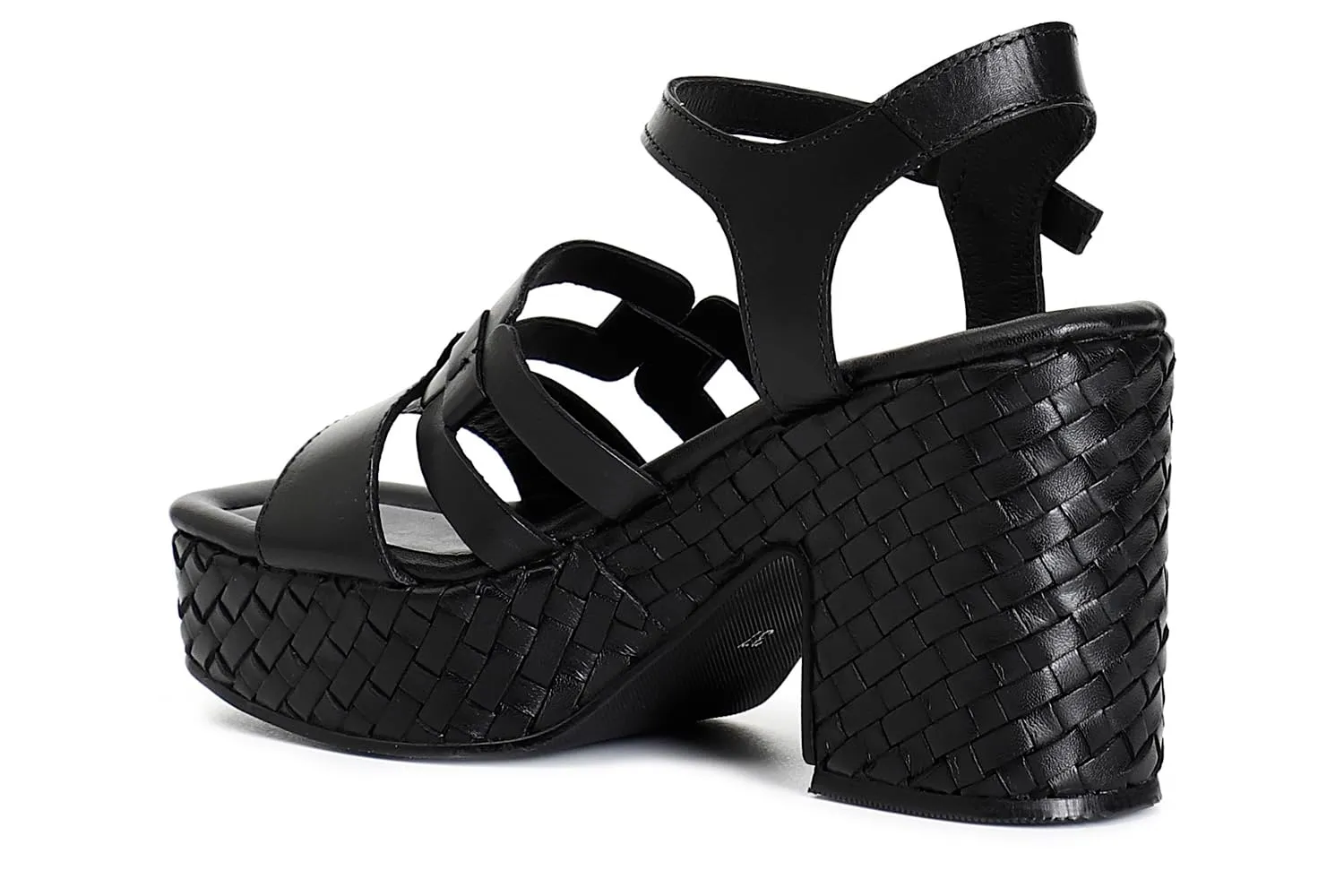 CafèNoir Gilda sandali donna pelle zeppa 8 cm