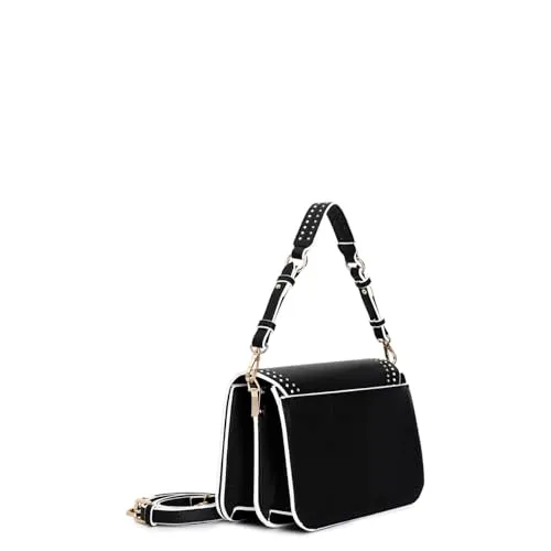 CafèNoir Tracolla Pattina Rivetti Borsa Nera