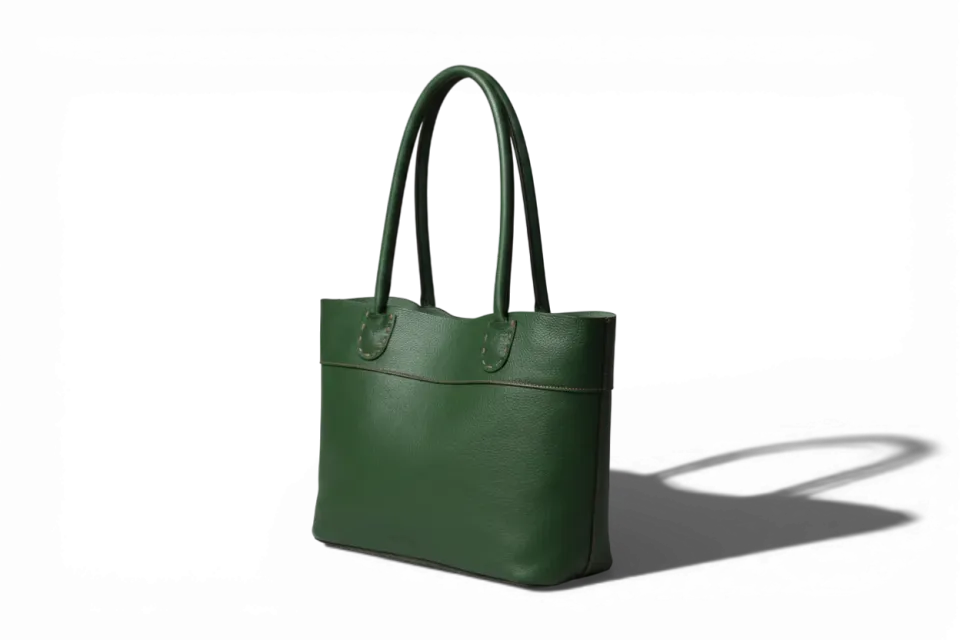 Aigin Milano Handmade Tote Borsa Pelle Miele da Spalla