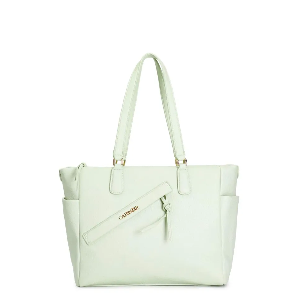 CafèNoir Shopping Bag Ecopelle Grana Grossa con Zip