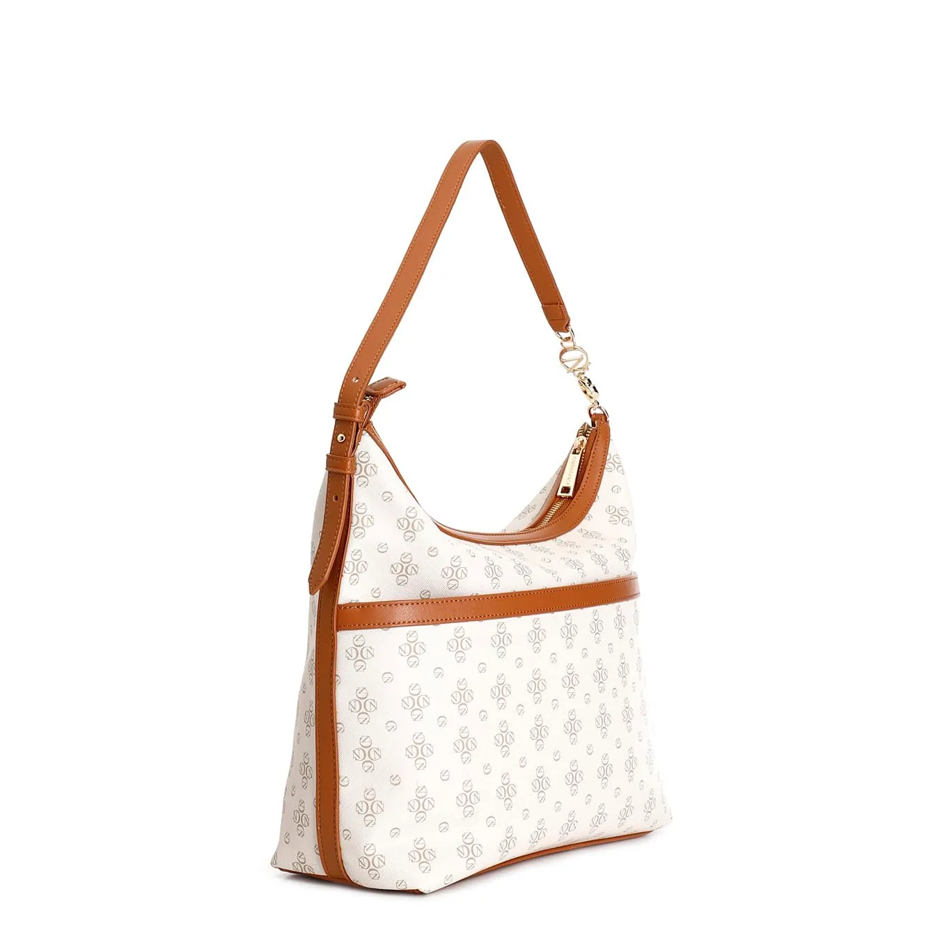 CafèNoir Borsa a Spalla Saffiano Monogram Cuoio