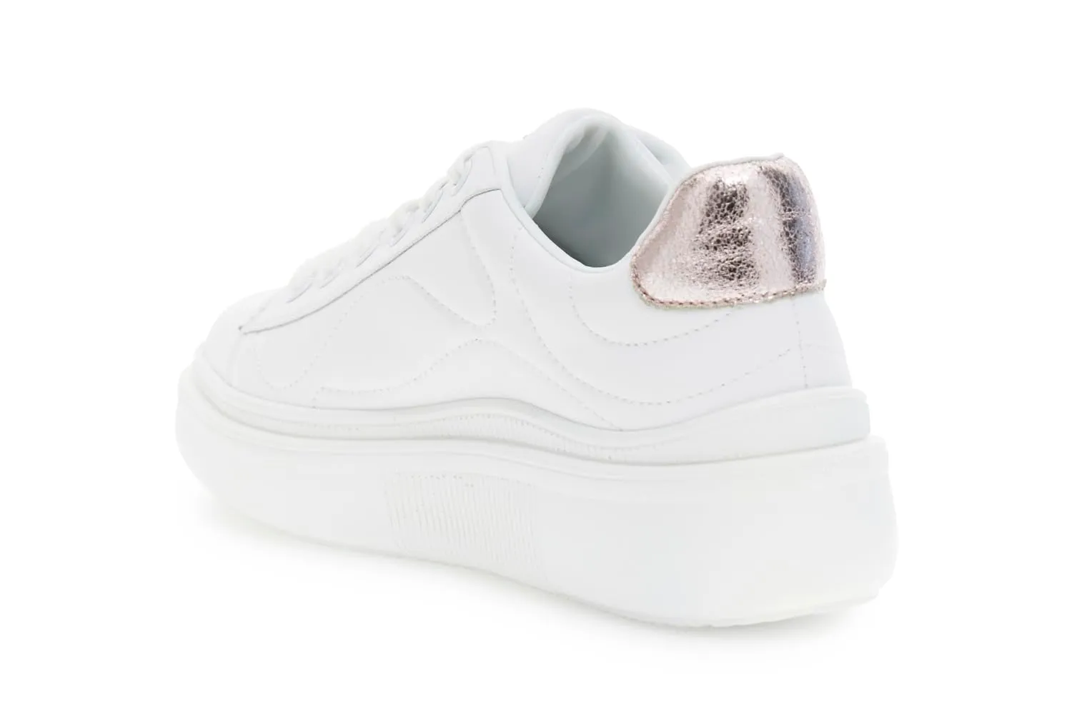 CafèNoir Sneaker Donna Pelle Bianca Onde Taglia 39
