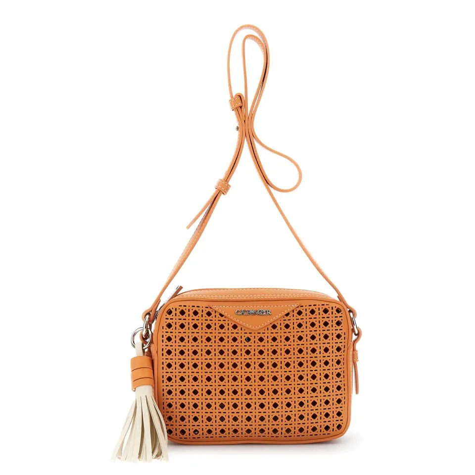 CafèNoir Camera Bag Traforata Arancio da Donna