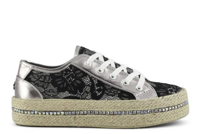 CafèNoir DG9520 Sneakers cipria pizzo e glitter