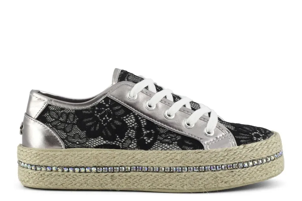 CafèNoir DG9520 Sneakers cipria pizzo e glitter