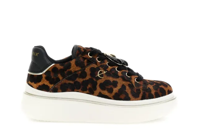 CafèNoir Sneakers pelle cavallino maculato 39 platform