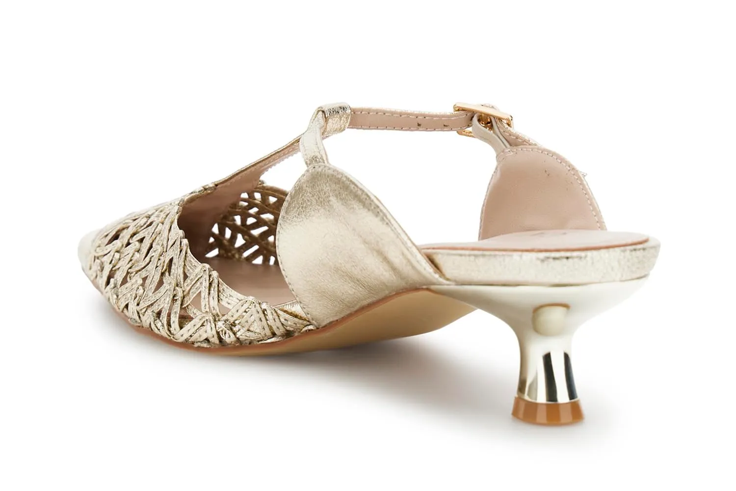 CafèNoir Cornely Sabot Donna Pelle Laminata Light Gold 39 EU