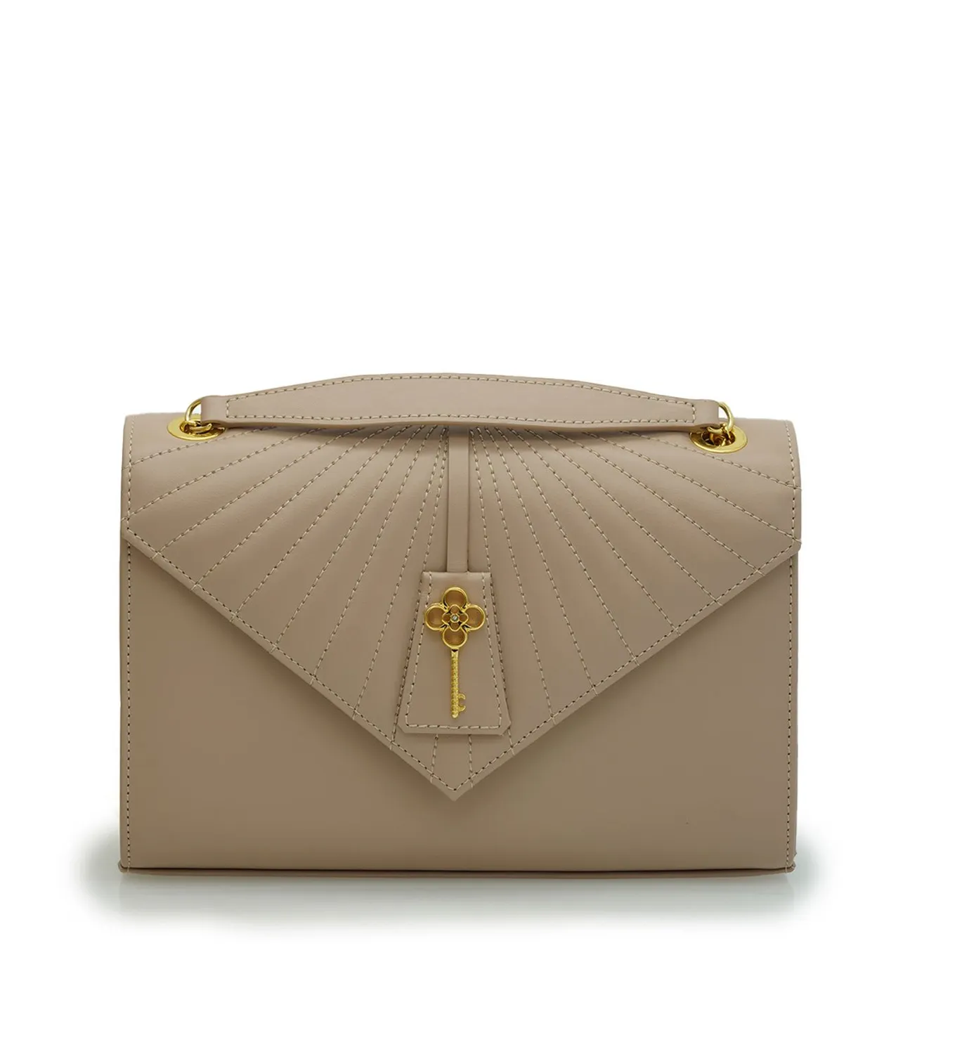 Cardinal Milano Milady Powder borsa spalla vitello cipria