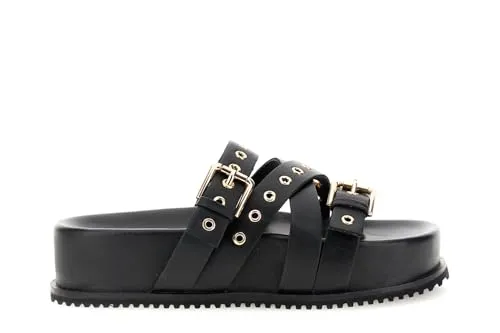 CafèNoir Ciabatte Donna Pelle Nere Borchie 39 EU
