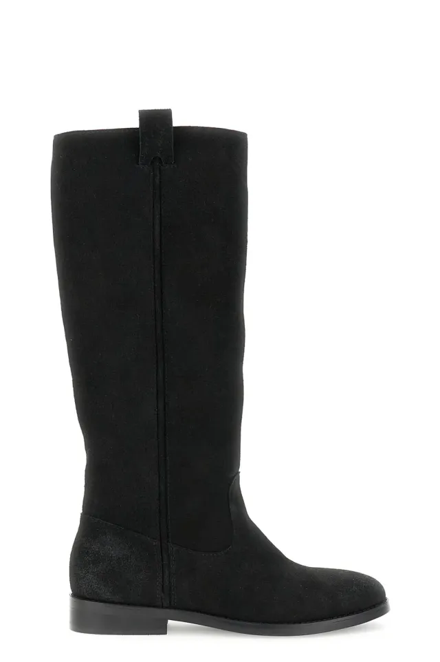 CafèNoir Stivali Donna Scamosciato Nero Tacco 2,7 cm