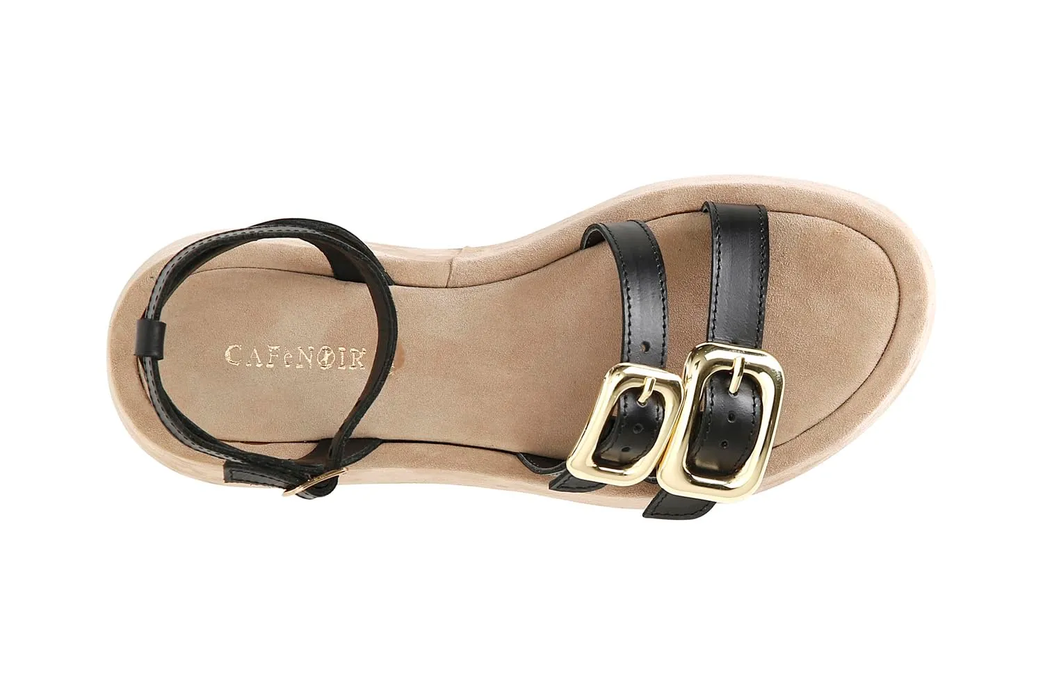 CafèNoir C1XM1535 sandali zeppa cinturino