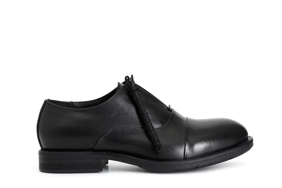 CafèNoir Francesina Uomo in Pelle Nero Stringata