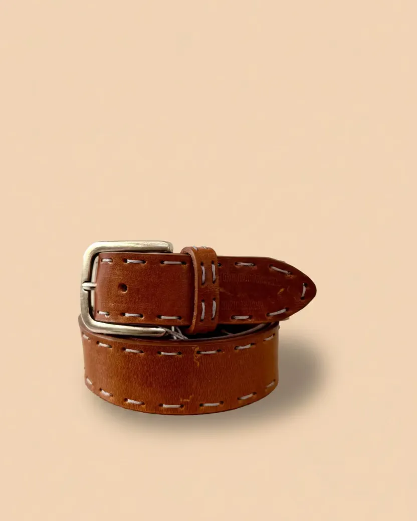 Figus cintura uomo classica marrone cuoio 95-110