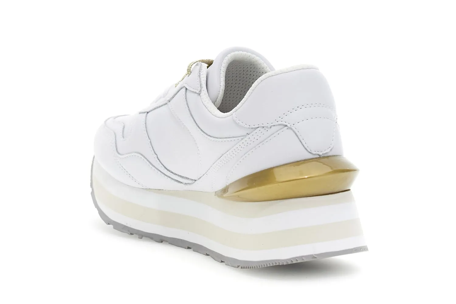 CafèNoir Running Donna Pelle Bianco Taglia 39 Nero