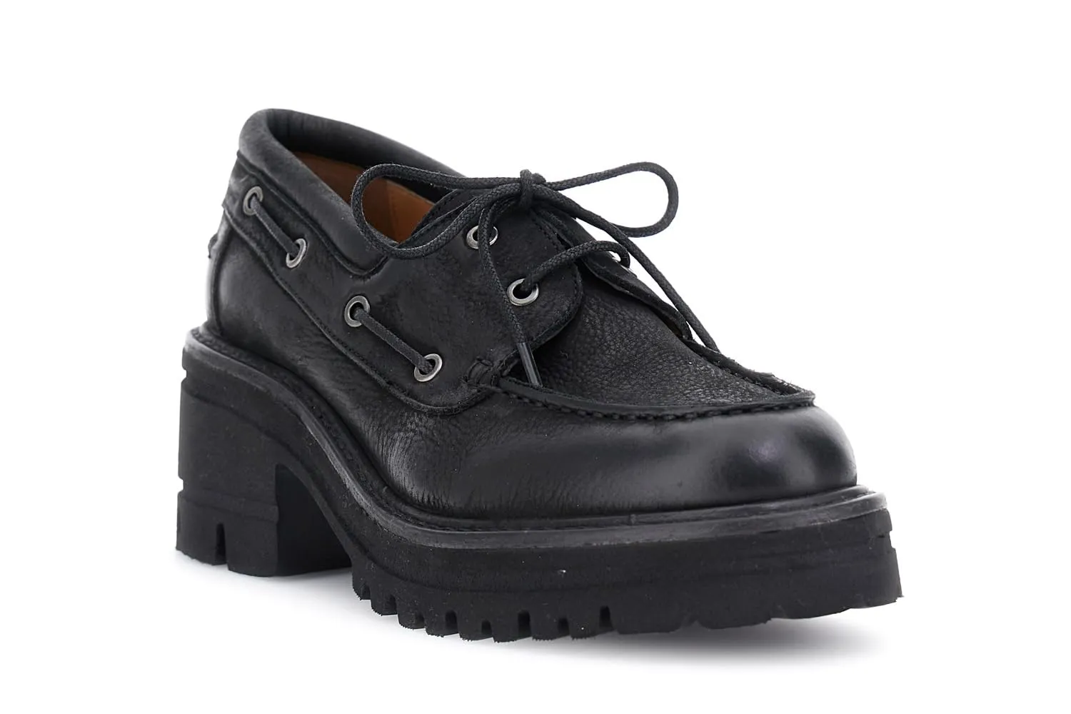 CafèNoir Mocassini Donna Nabuk Carrarmato Tacco 5,5 cm 39