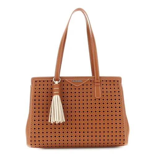 CafèNoir Shopping Bag Traforata Effetto Pelle Cuoio