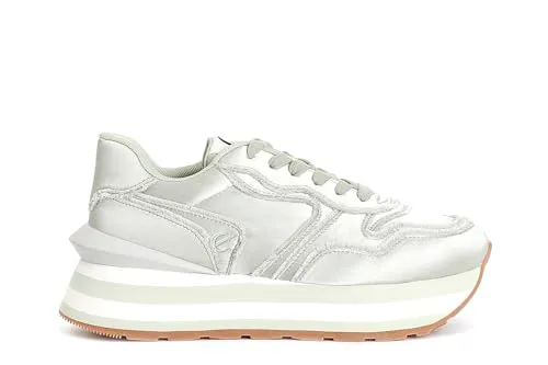 CafèNoir Sneakers Donna Tessuto Nero Sfrangiata