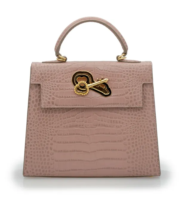 Cardinal Milano Lady Cardinal Tea Rose borsa pelle rosa cocco