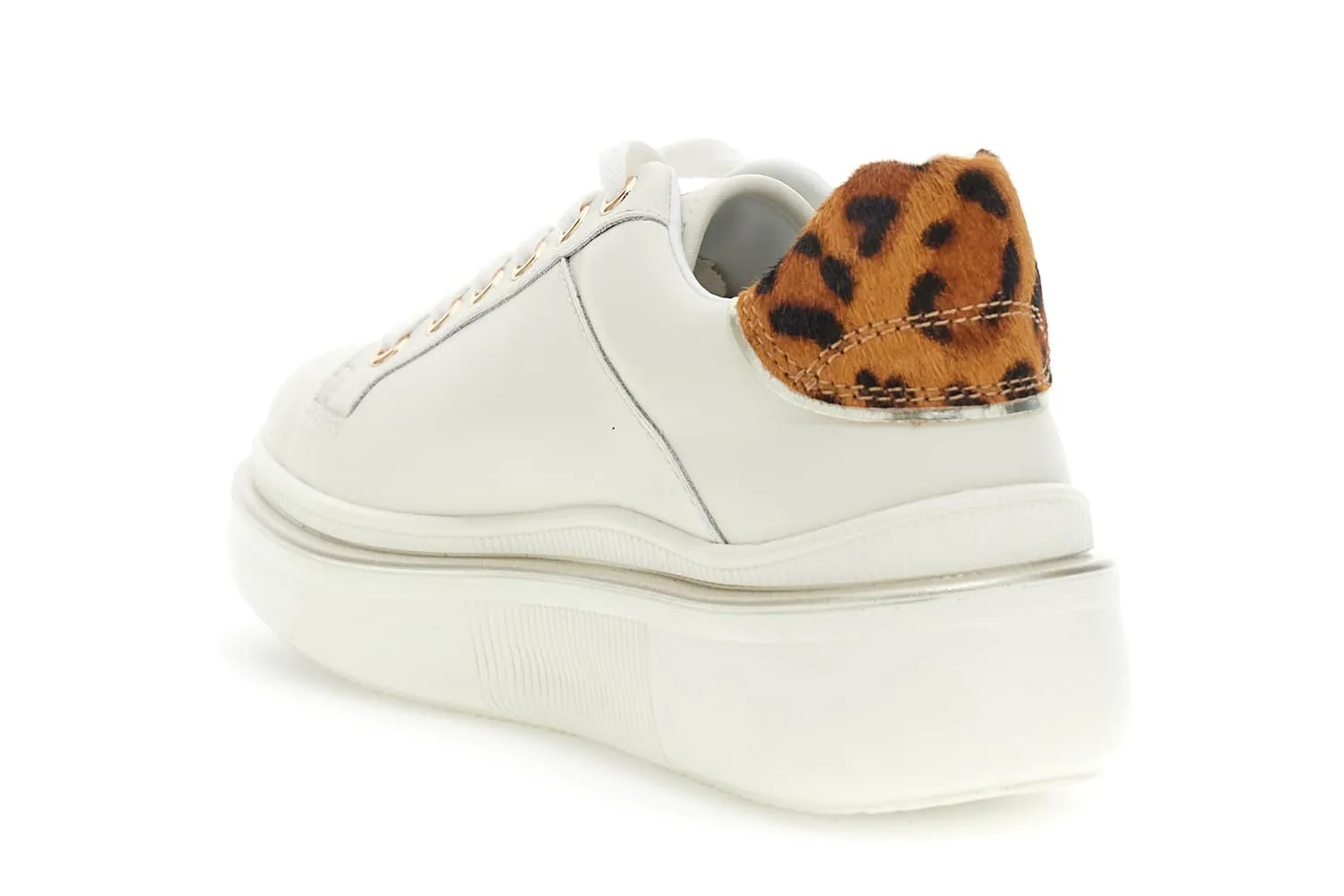 CafèNoir Sneakers Donna Crema Maculato Effetto Cavallino