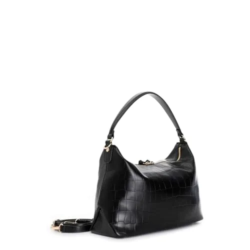 CafèNoir Zaino Donna Nero Trapuntato a Rombi con Zip