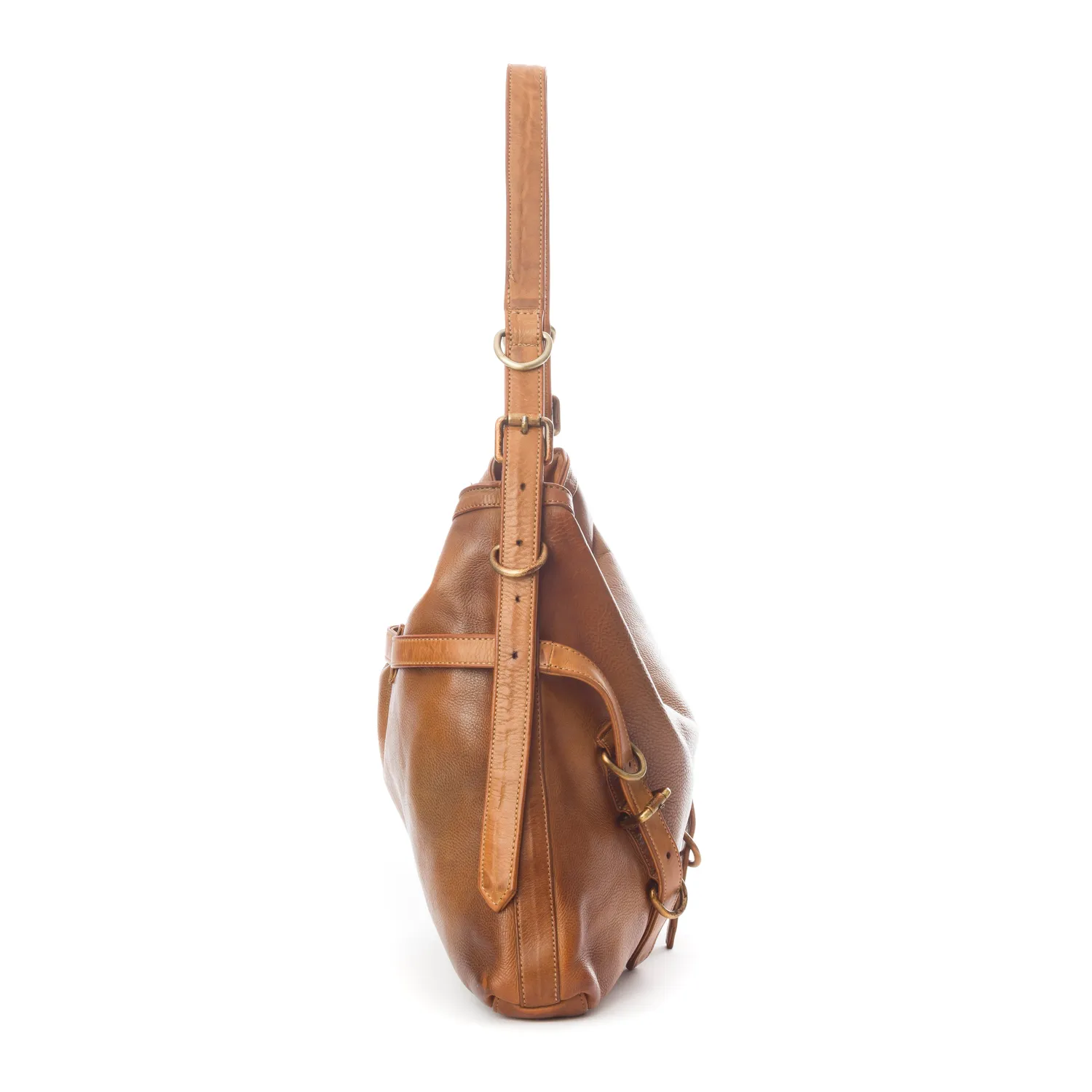La Via Firenze Unique U010 Unica borsa tracolla cuoio 42cm