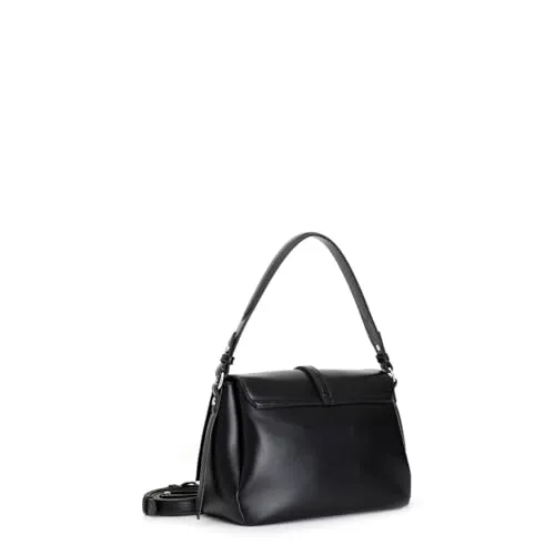 CafèNoir Pattina Lettering Borsa a Spalla Nera