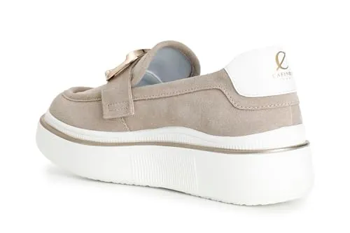 CafèNoir mocassino donna pelle plateau morsetto gioiello
