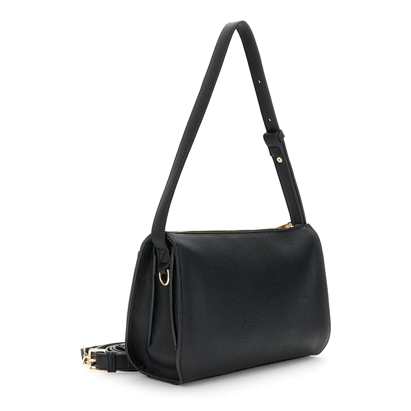 CafèNoir Borsa a Spalla Fibbia Gioiello Nera Donna