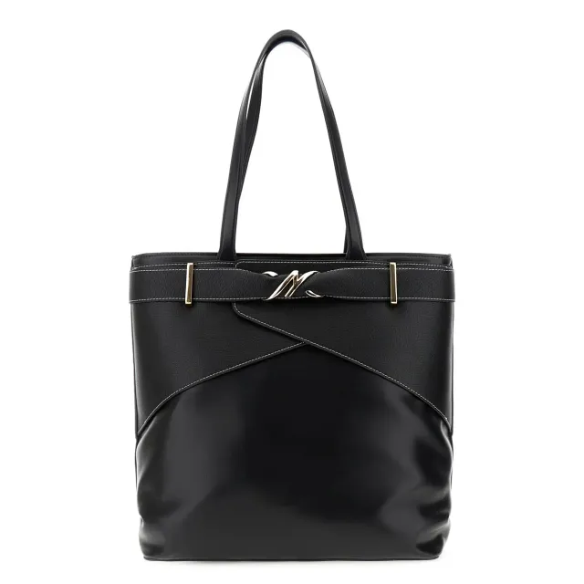 CafèNoir Shopping Bag Nera Passante Metallo Donna