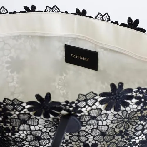 CafèNoir Shopping Pizzo Borsa con Charm Metallo