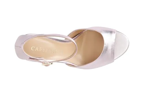 CafèNoir sandalo pelle laminata laccio caviglia 38 lilla