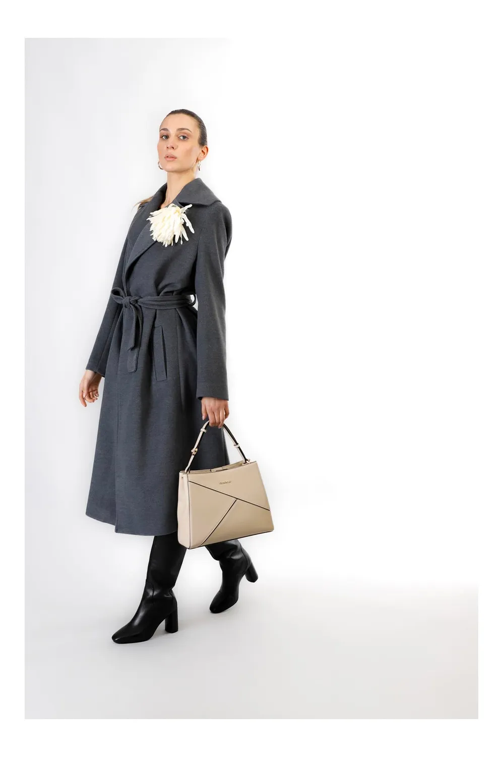 CafèNoir secchiello patchwork panna zip