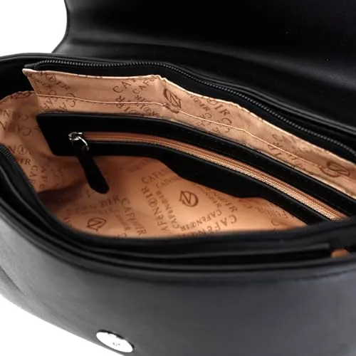 CafèNoir Mini Bag Strass Nera con Catenella