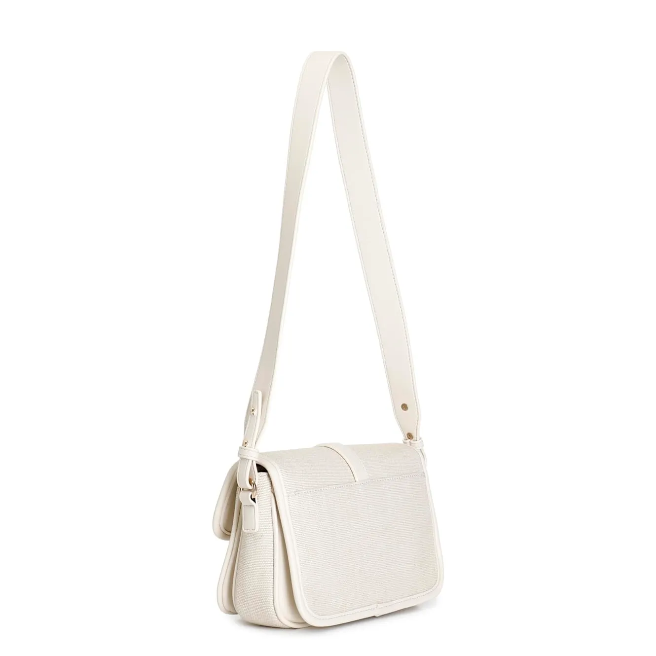CafèNoir Tracolla Paglia Beige Fibbia con Divisore