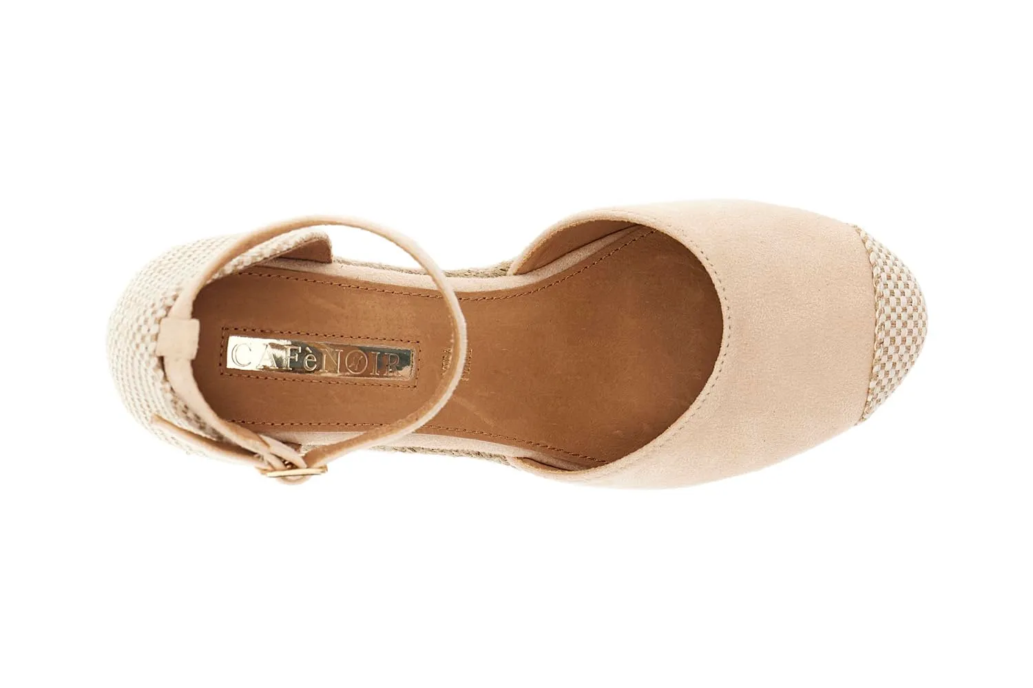 CafèNoir Sandali Donna Zeppa 8,3 cm in Microfibra Corda