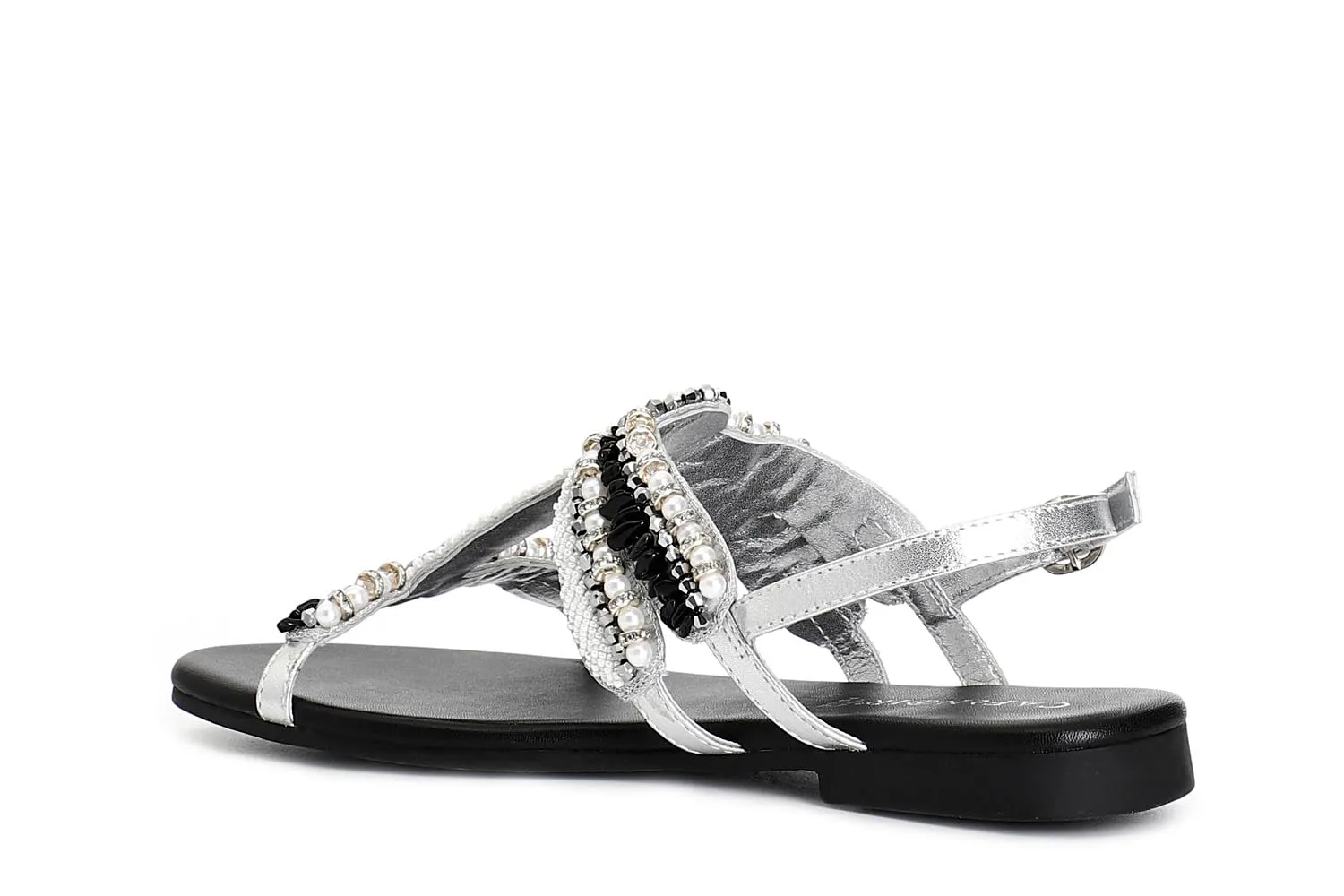 CafèNoir Sandali Libellula Tacco 2 cm Fodera Pelle Multi Nero