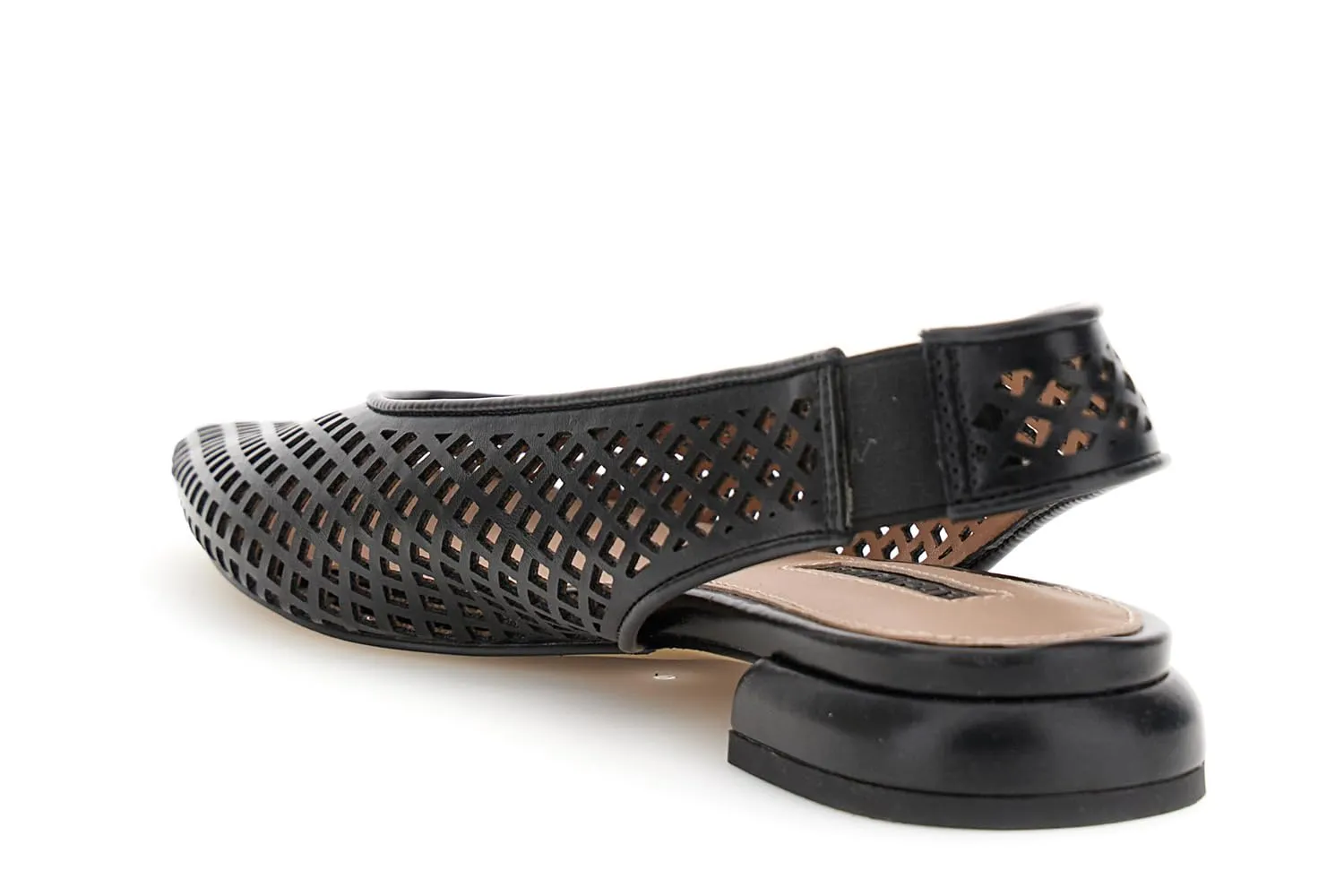 CafèNoir Slingback ballerine traforate punta soletto pelle