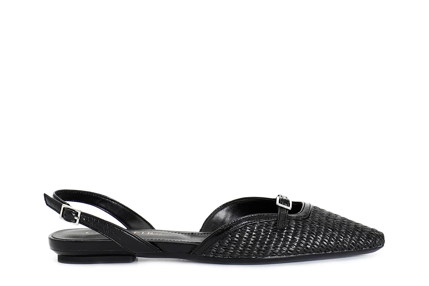 CafèNoir Slingback Paglia Intrecciata Décolleté tacco basso