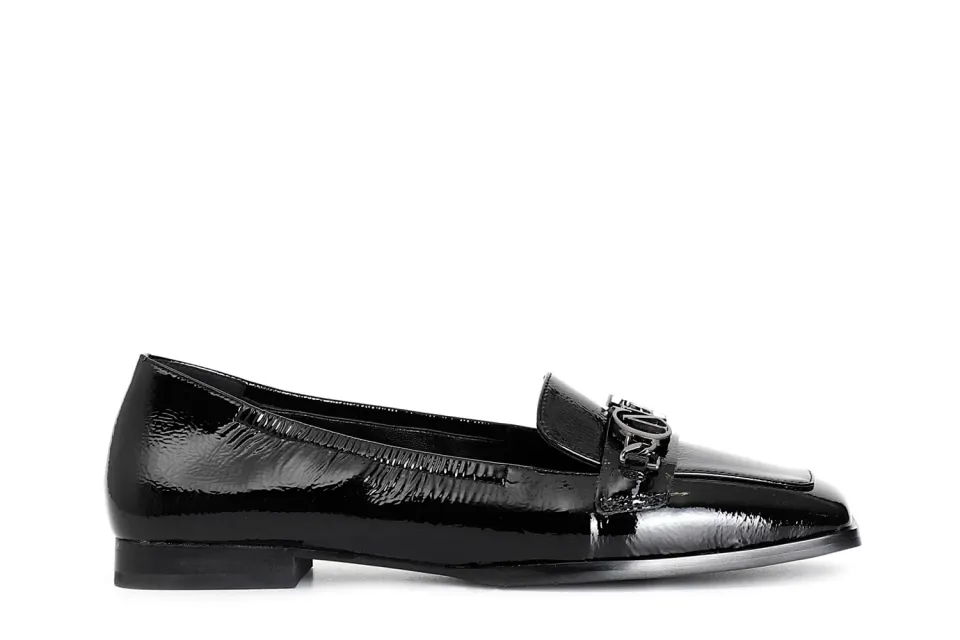 CafèNoir Ballerina Naplak Morsetto Nero Tacco Basso