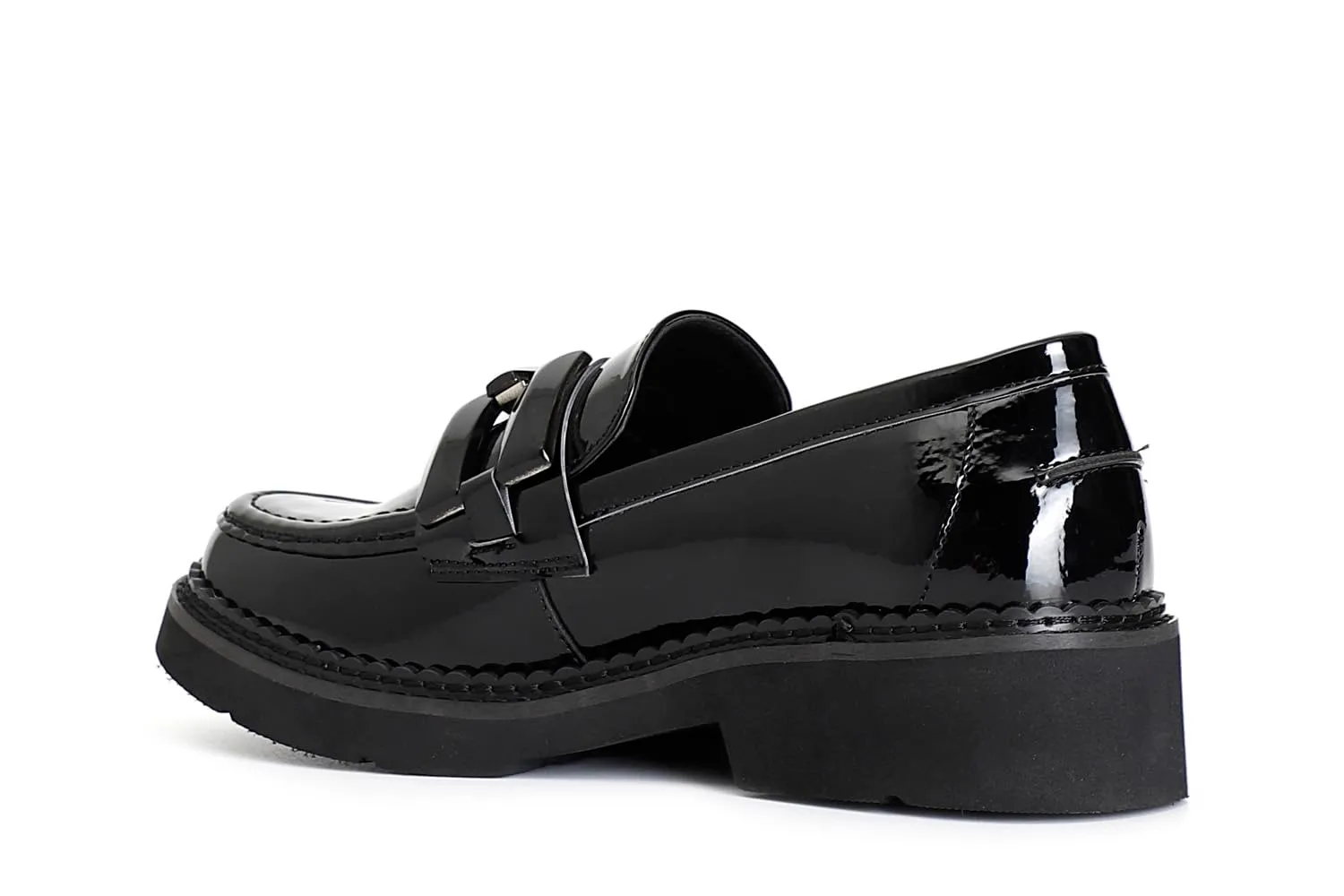 CafèNoir Mocassino Donna Vernice Nero Morsetto