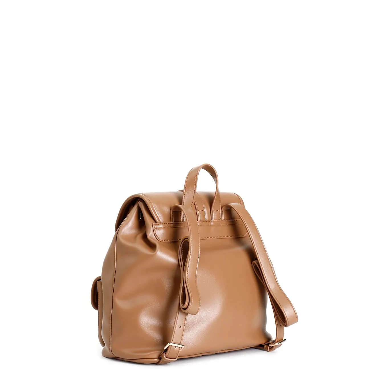 CafèNoir Zaino Pattina Fibbie Borsa Cuoio 27x29x15 cm
