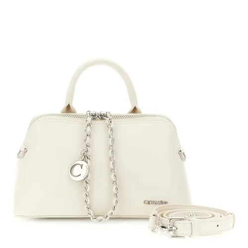 CafèNoir Borsa a Mano Trapezioidale Burro con Zip