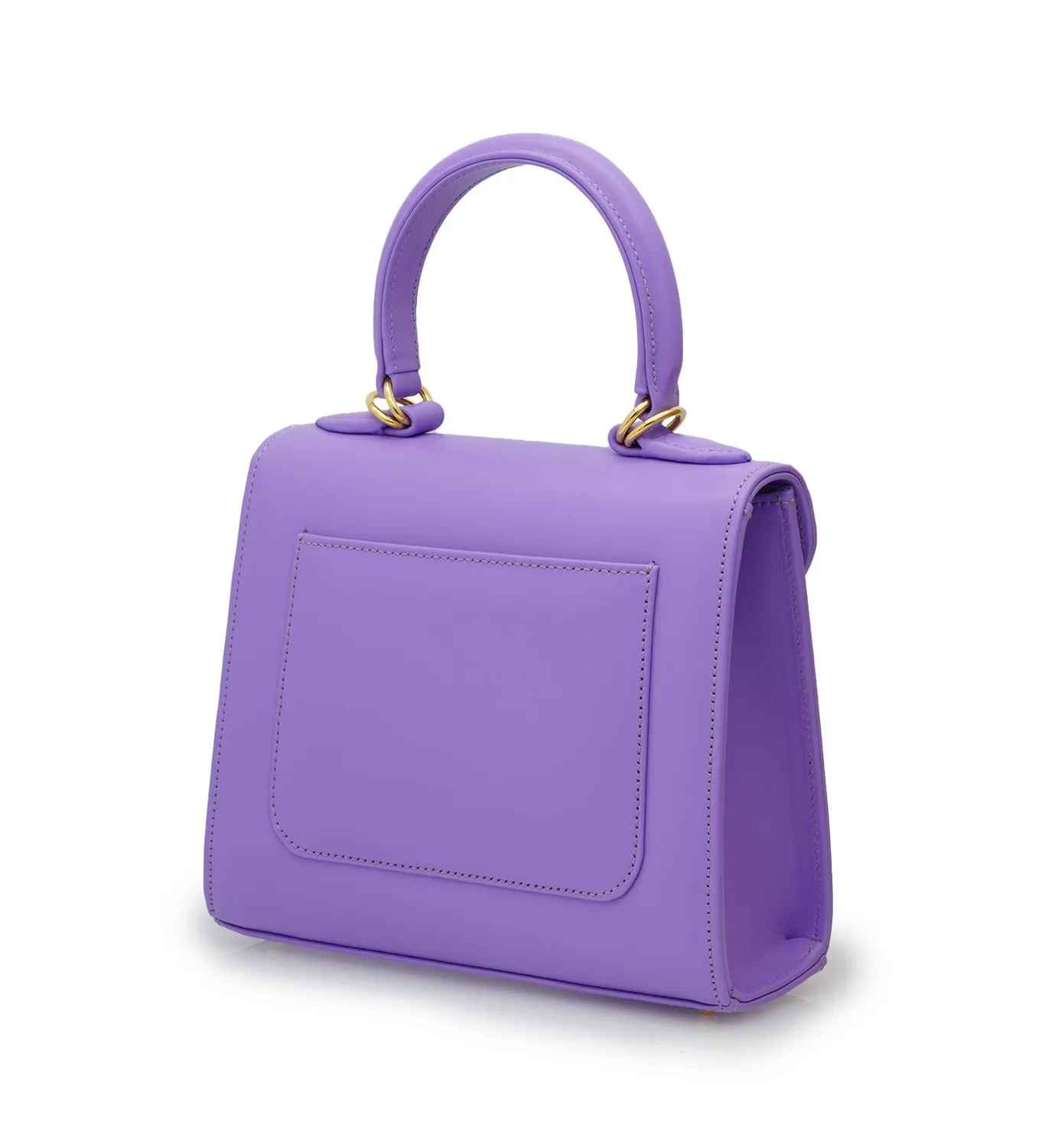 Cardinal Milano First Lady Small borsa pelle malva liscia