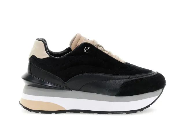 CafèNoir Running Velluto Pelle Scarpe Donna 39 Nero