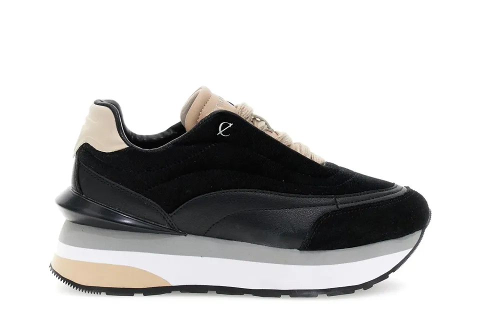 CafèNoir Running Velluto Pelle Scarpe Donna 39 Nero