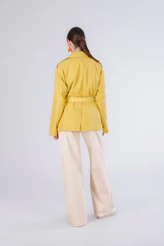 CafèNoir Trench Tessuto Tecnico trench donna senape leggero