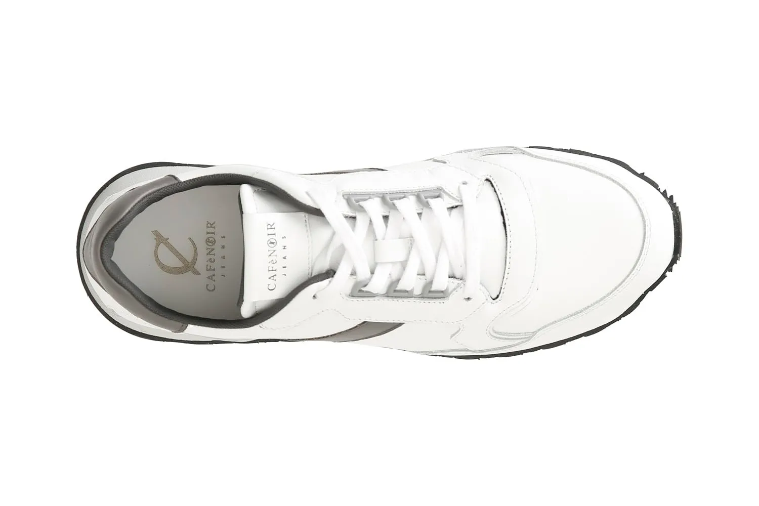 CafèNoir Sneakers Uomo Pelle Bianco Multi 40