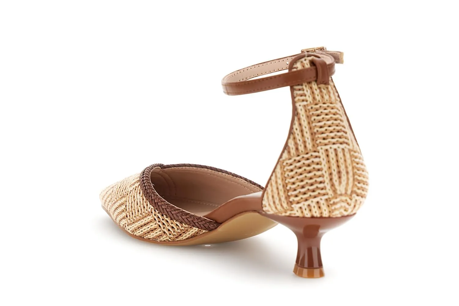 CafèNoir Décolleté Beige Rafia Tacco 4,5 cm 39